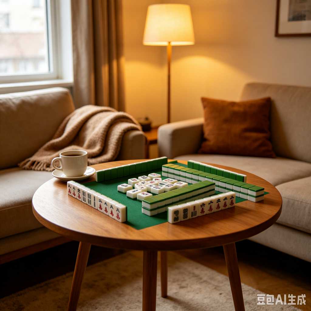 mini travel mahjong set lightweight